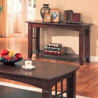 Wood Sofa & Console Tables