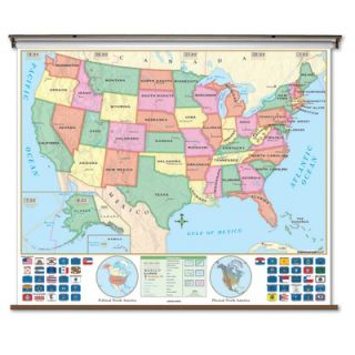 Universal Map Beginner Wall Map   U.S.