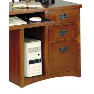 kathy ireland Home by Martin Furniture Wood Pedestal Computer Desk