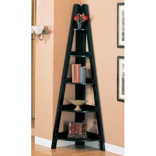 Wildon Home ® Selma Five Layer Corner Shelf in Black