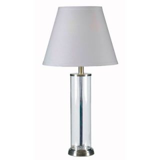 Kenroy Home Echo One Light Table Lamp in Brushed Steel (Set of two