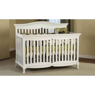 PALI Mantova Two Piece Forever Convertible Crib Set in White   1000