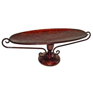 Oval Metal Tray on 7.5 Tall Stand