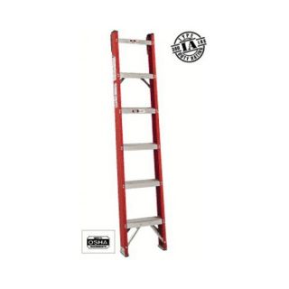 FH1000 Series Classic Fiberglass Shelf Ladders   14 classic shelf