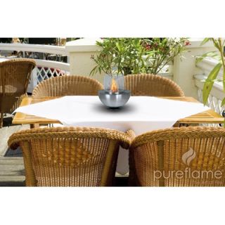 PureFlame Sperical Glass Tabletop Fireplace