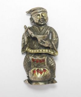 Unusual Hattie Carnegie Figural Chinese Medicine Man Brooch