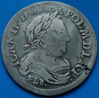 Poland Lithuania Silver 6 Grosz Jan Sobieski 1681