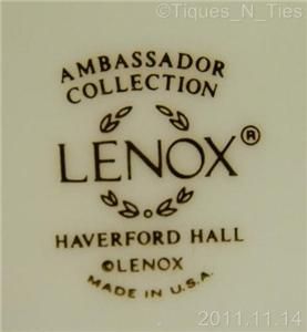 Lenox Haverford Hall Platinum Silver 8 Accent Salad Dessert Plate
