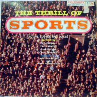 VARIOUS SOUNDS & VOICES the thrill of sports LP VG ML 5294 Vinyl 6 Eye