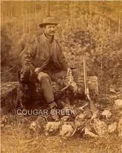  Grouse Hunter With Double Barrel Shotgun ~ Lots Of Ruffed Grouse