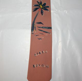 Awesome Vintage 1950s Hawaiian Hand Painted Neckite GVC Beautiful Tie
