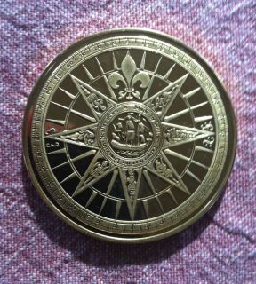  2000 Official Millennium Greenwich Mint Medallion Compas Rose