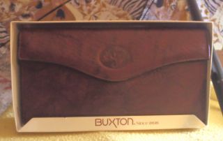 New Buxton Ladies Checkbook Wallet Leather