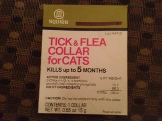 cat flea and tick collar new in Box one