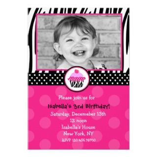 Zebra Birthday Party on Sleepover Zebra Print Birthday Party Invitations