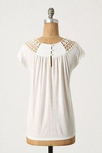 Anthropologie by Greylin Lace Tracings Tee Sz L Size Large Blouse Top