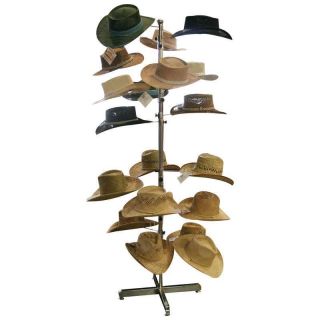 Casual Outfitters™ Floor Display Hat Rack Retail Displays Chrome