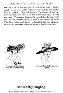 Millinery Book Hat Making How to Make Flapper Hats 1919