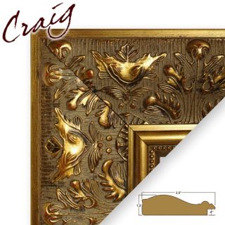  Frame Ornate Antique Gold 3.5 Wide Complete New Wood Frame (9472
