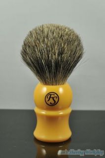 Mixed Badger Hair Shaving Brush with Butterscotch Handl