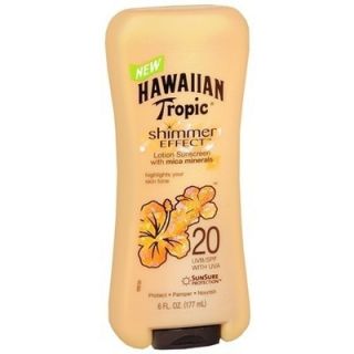 NEW* Hawaiian Tropic Shimmer Effect Sunscreen Lotion UVB/SPF, 40 Mica