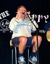 dane clarke harmonica player with headland and the gypsy tarts