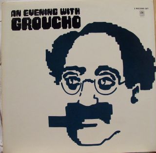 Groucho Marx An Evening with 2 LP VG SP 3515 Vinyl 1972 Record