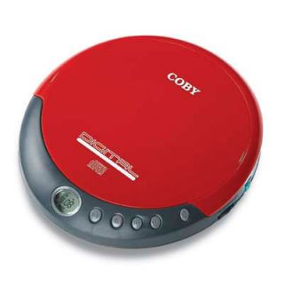 Coby CXCD109RED Personal CD Player with Stereo Headphones Red