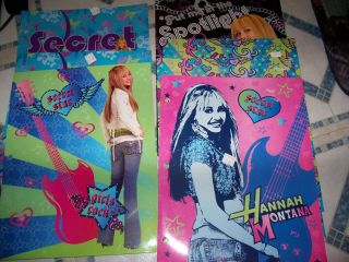Lot of 3 New Hannah Montana 2 Pocket Folders