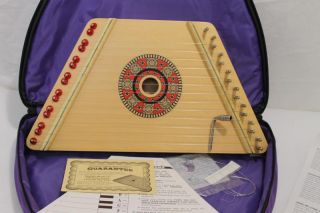 Hearth Song Wood Lap Harp w Case Sheet Music Folk Instrument