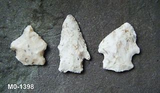 missouri newton county 3 authentic artifacts arrowheads knives mo 1398