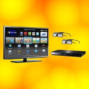  Samsung 3D LED 1080p CMR 240 HDTV w/ 3D Blu ray Player 