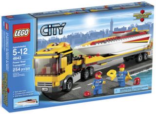Lego City Harbor 4643 Power Boat Transporter Truck New Factory SEALED