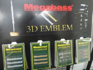 Megabass 2012 New Release 3D EMBLEM STICKER Japan #Size 40mm×45mm