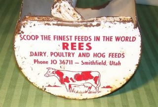   Advertising Grain Scoop REES Dairy Smithfield UT Cache Valley County