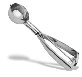 Crestware Stainless Steel Scoop for Ice Cream Muffin Mix Cookie Dough
