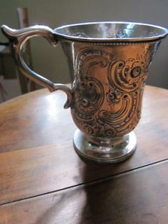 Coin Silver Repousse Cup 108 Grams