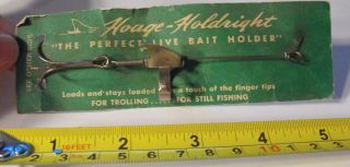   HOAGE HOLDRIGHT MINNOW RIG HOOK HARNESS FISHING LURE NEW ON CARD