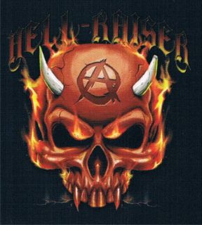 Hell Raiser Bike Rally Wild Ride Skull Fire Flames Devil Retro Biker T