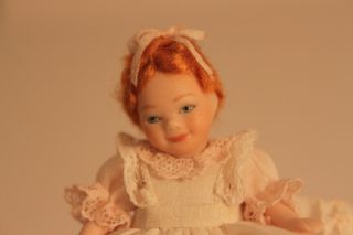  Miniature Young Toddler Girl with Red Hair by Louise Hedrick