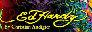 84 Ed Hardy by Christian Audigier Black Long Sleeve Shirt Dragon Logo