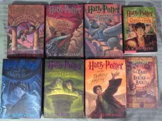 HARRY POTTER COMPLETE 1 7 HARDCOVER paperback SET Tales of Beedle the