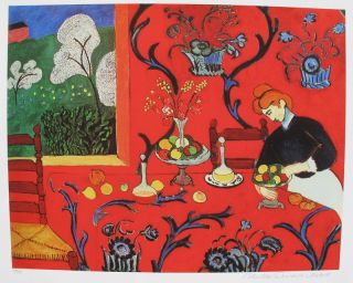 Henri Matisse Estate Signed Ed Giclee The Red Room