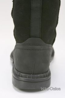 UGG Hartsville Mens Black Sheepskin Waterproof Boots Size 10 US New