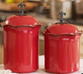 Southern Living at Home Willow House Cinnabar Canisters Medium Small