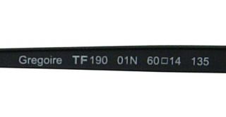 New Tom Ford Sunglasses TF 190 Black Gregoire 01N TF190