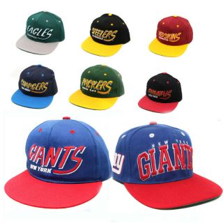 nfl team flat bill snapback officially licensed hats assorted teams