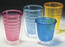  Set of 4 12oz Insulated Cups Glasses Tumblers 12oz