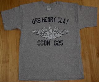 US Navy USS Henry Clay SSBN 625 Submarine T Shirt