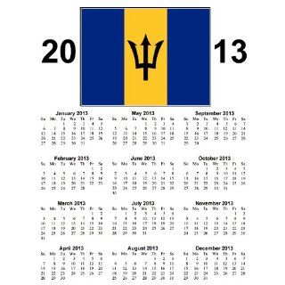 2013 Barbados Flag Calendar Exclusive Design Everything